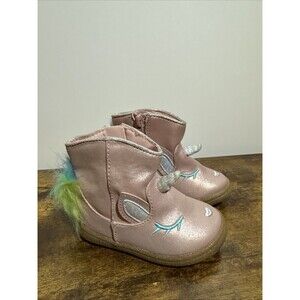 Cat & Jack Girl's Shoes Boots Unicorn Pink Size 5